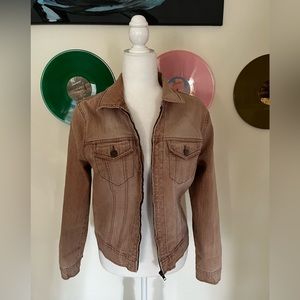 NY Jeans Vintage Pink Zip Jacket (Medium)
